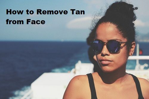 How to Remove Tan from Face